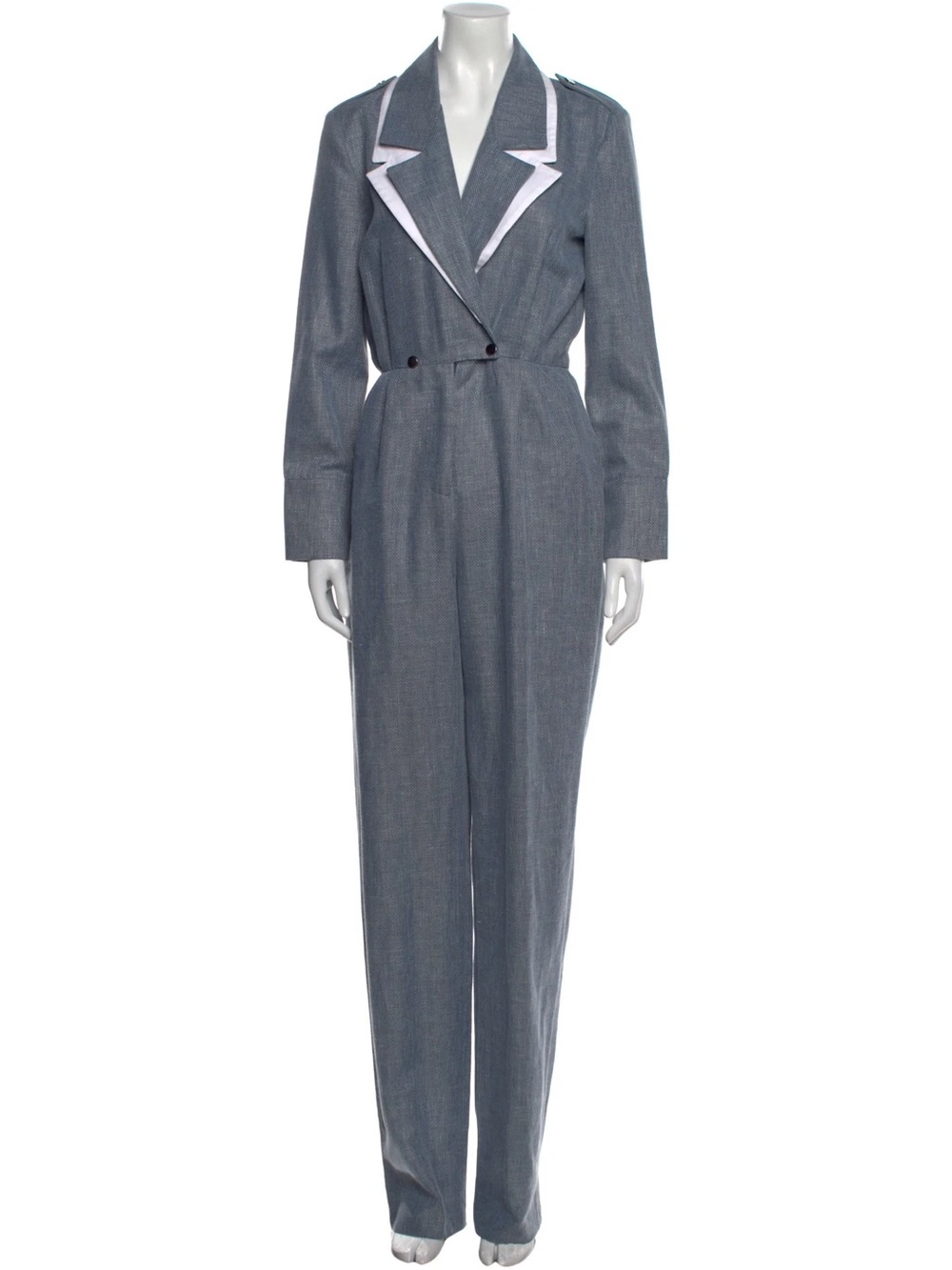 NWT Carolina Ritzler Paris Katia Linen Wool Blend Jumpsuit EU 40 $865